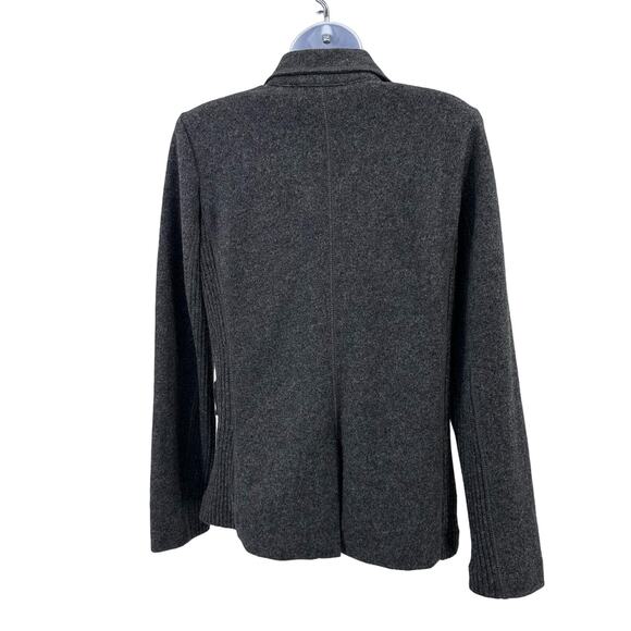 Jones New York Wool Blend Business Jacket Women's S Charcoal Gray Formal Office - Picture 4 of 11